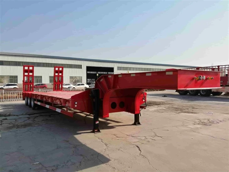 Most Popular Hot Selling Hydrulic Gooseneck Lowbed Semi Trailer